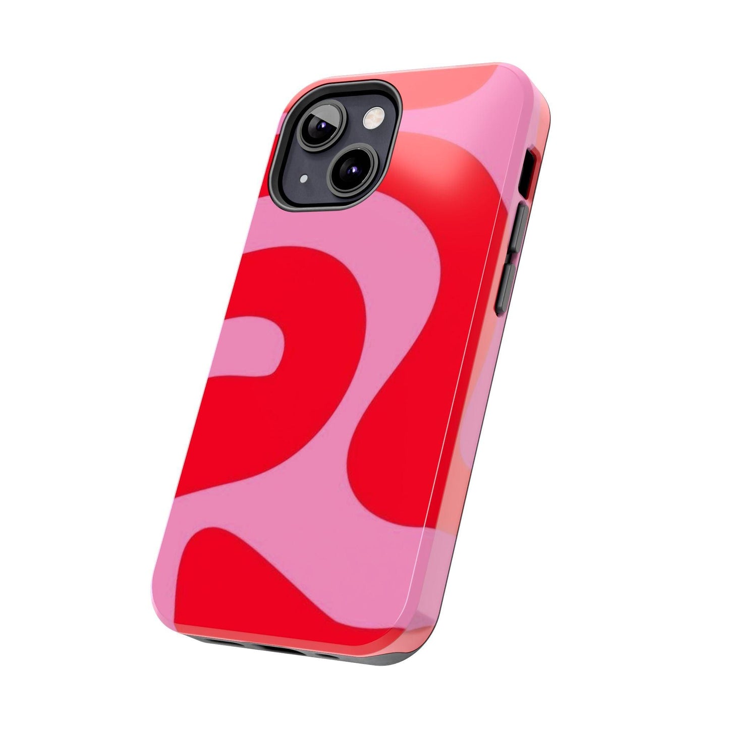 Pop Pink Swirls Tough iPhone Cases