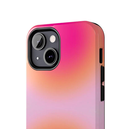 Sunset Glow Tough iPhone Cases with dual layer protection