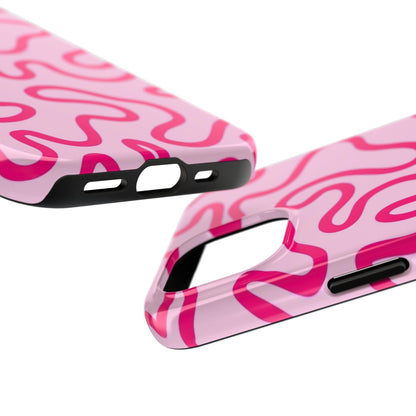 Pink Paradise Swirls Tough iPhone Cases