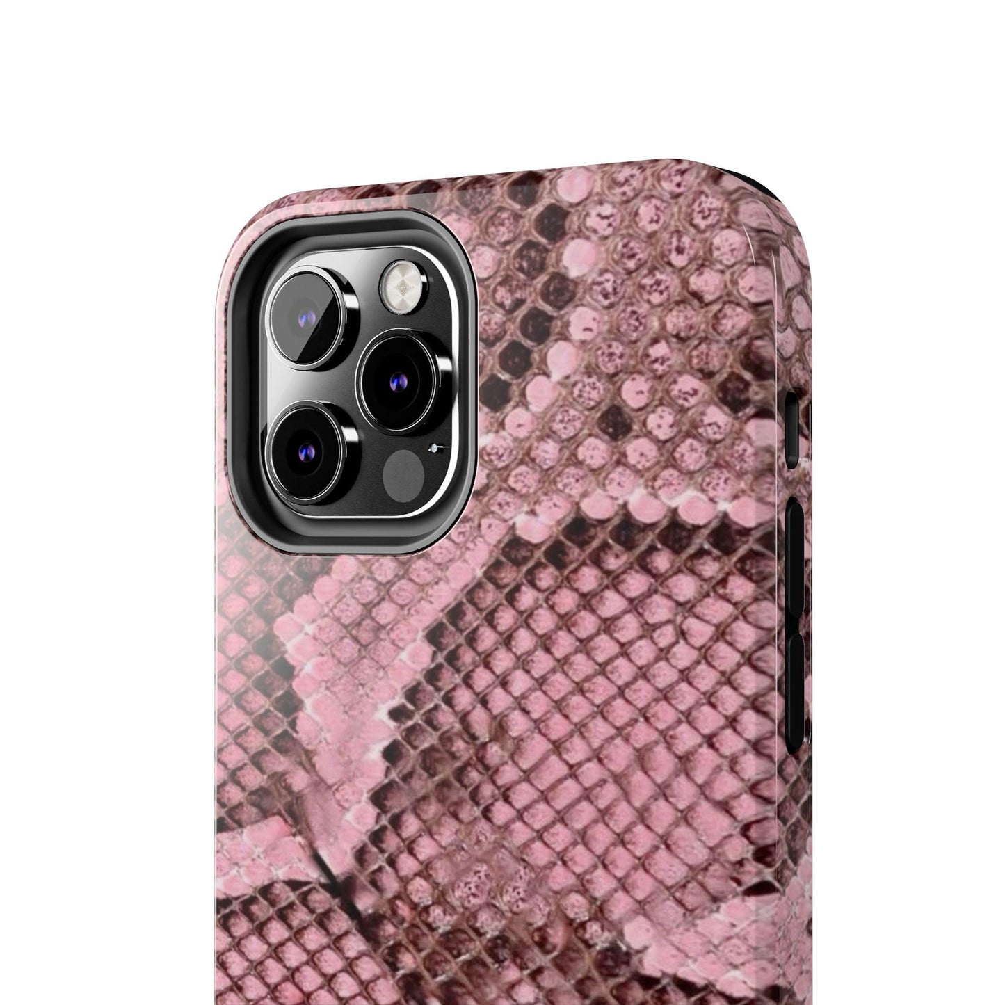 Pink Python Scales Tough iPhone Cases