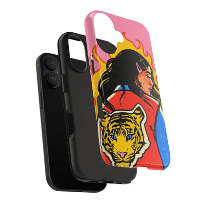 Fierce Femme Flames Tough iPhone Cases