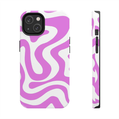 Lilac Swirl Fusion Tough iPhone Cases