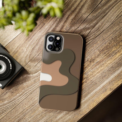 Brown Town Flows Tough iPhone Cases