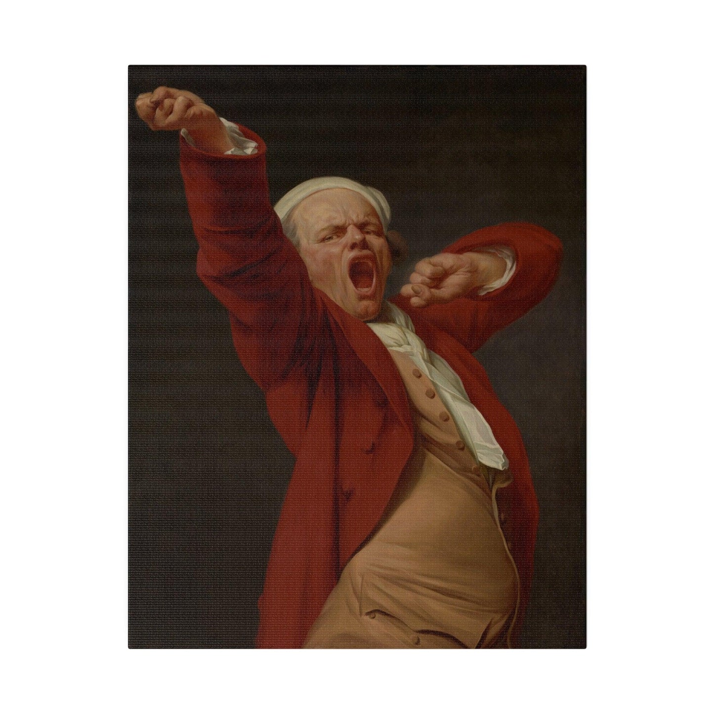 Self-Portrait, Yawning by Joseph Ducreux - Matte Canvas, Stretched, 0.75"