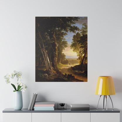 The Beeches by Asher Brown Durand on a Matte Canvas Stretched 0.75