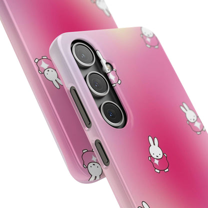 The Bunny Aura Pink Snap Cases