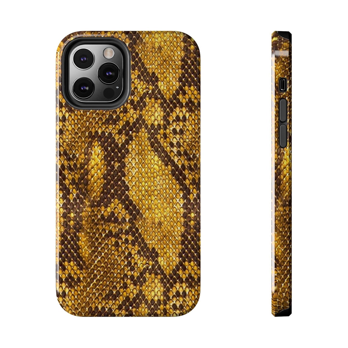 Golden Viper Scales Tough iPhone Cases