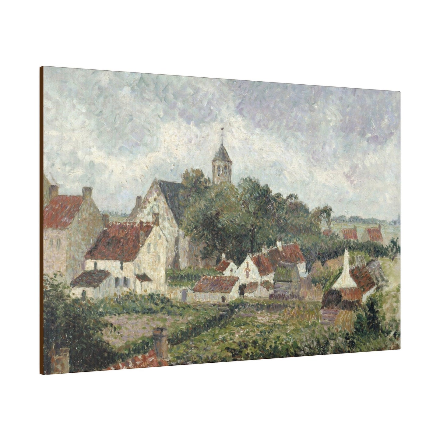 Knocke village (1894) by Camille Pissarro - Matte Canvas, Stretched, 0.75"