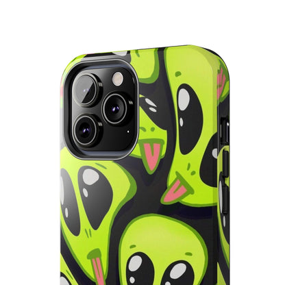 Alien Frenzy Tough iPhone Cases