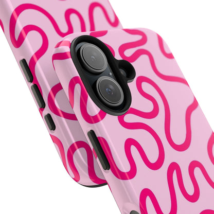 Pink Paradise Swirls Tough iPhone Cases