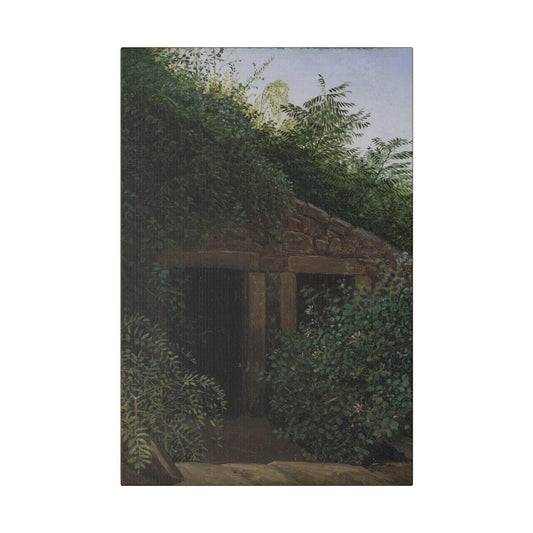 An Overgrown Mineshaft by Carl Gustav Carus - Matte Canvas, Stretched, 0.75"