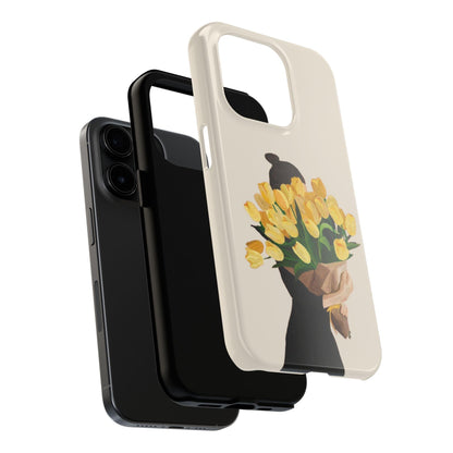 Golden Blooms: Femme Elegance Edition Tough Phone Cases