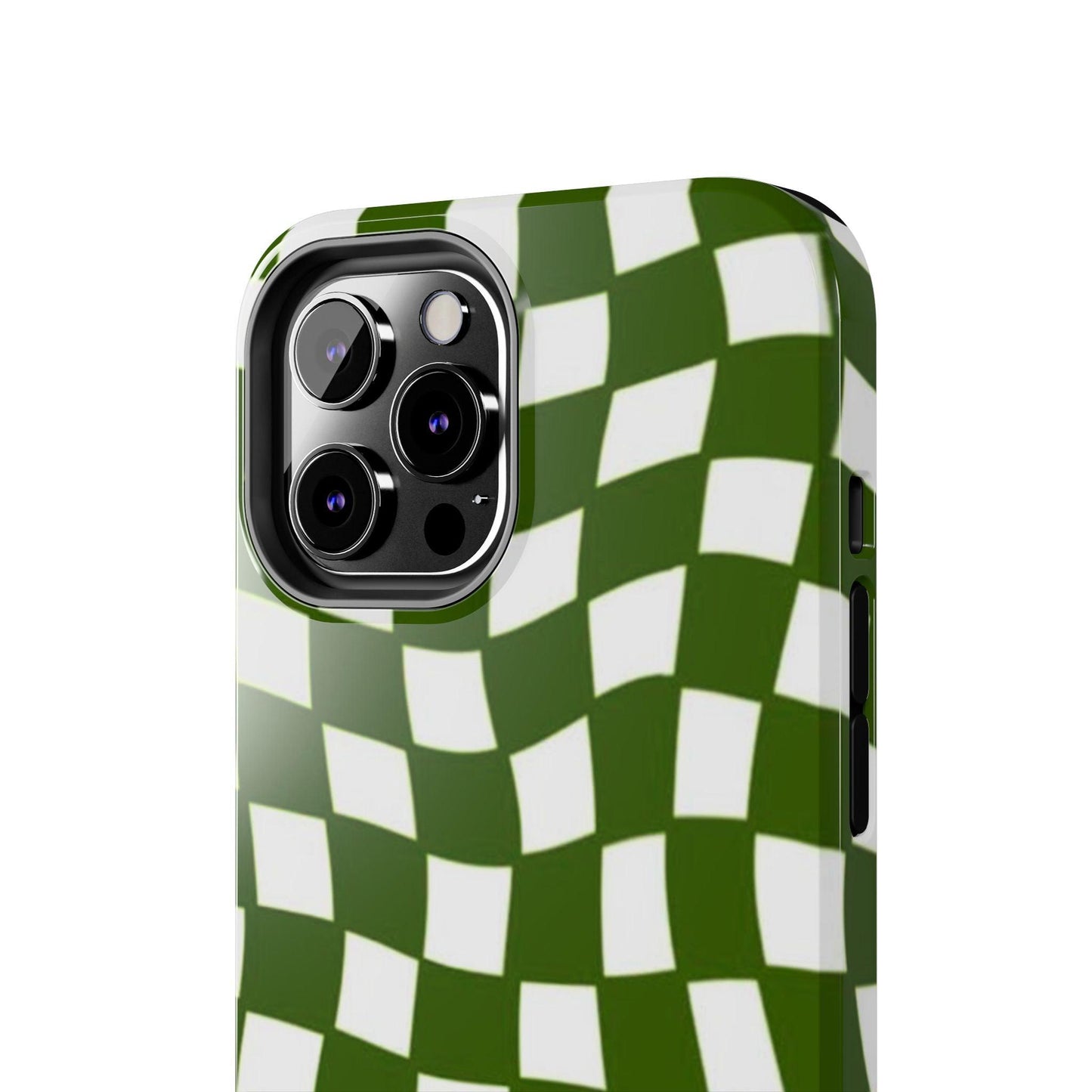 Green Checkmates Tough iPhone Cases