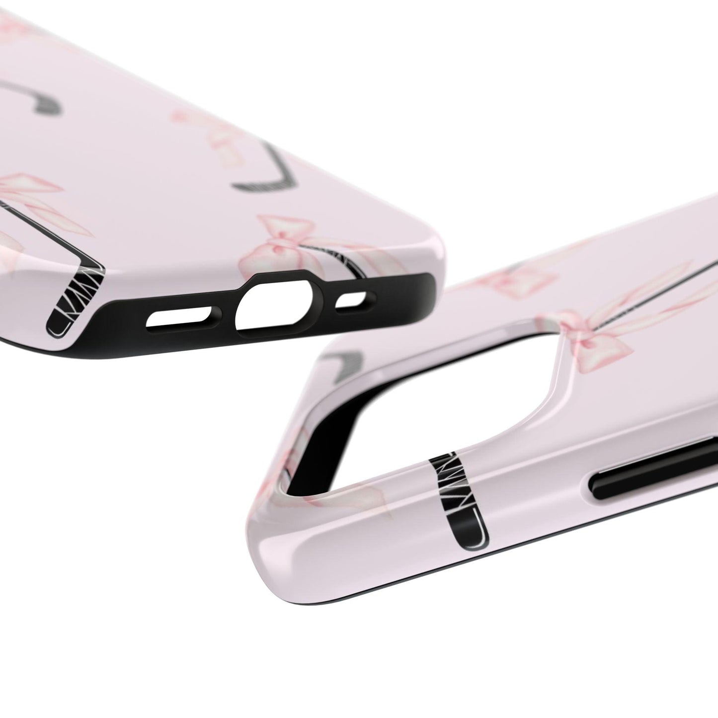 Blush & Puck Elegance Tough iPhone Cases