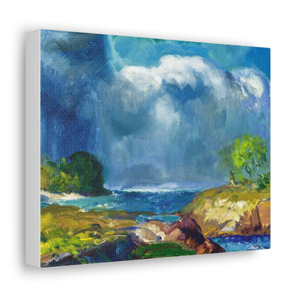 The Coming Storm (1916) painting by George Wesley Bellows - Canvas Gallery Wraps