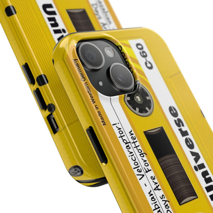 Retro Yellow Cassette Tape iPhone Cases