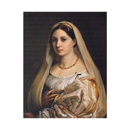 Raphael's Woman with a veil (La Donna Velata) (1516) - Matte Canvas, Stretched, 0.75"