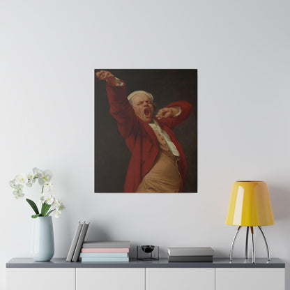 Self-Portrait, Yawning by Joseph Ducreux - Matte Canvas, Stretched, 0.75"