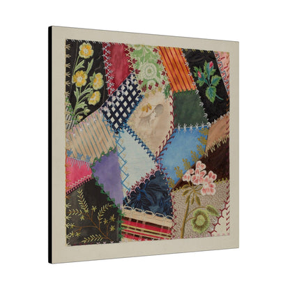 Patchwork Quilt (Section) (c. 1937) by Edith Towner - Matte Canvas, Stretched, 0.75"