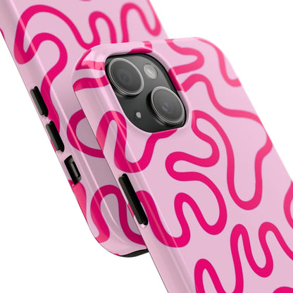 Pink Paradise Swirls Tough iPhone Cases