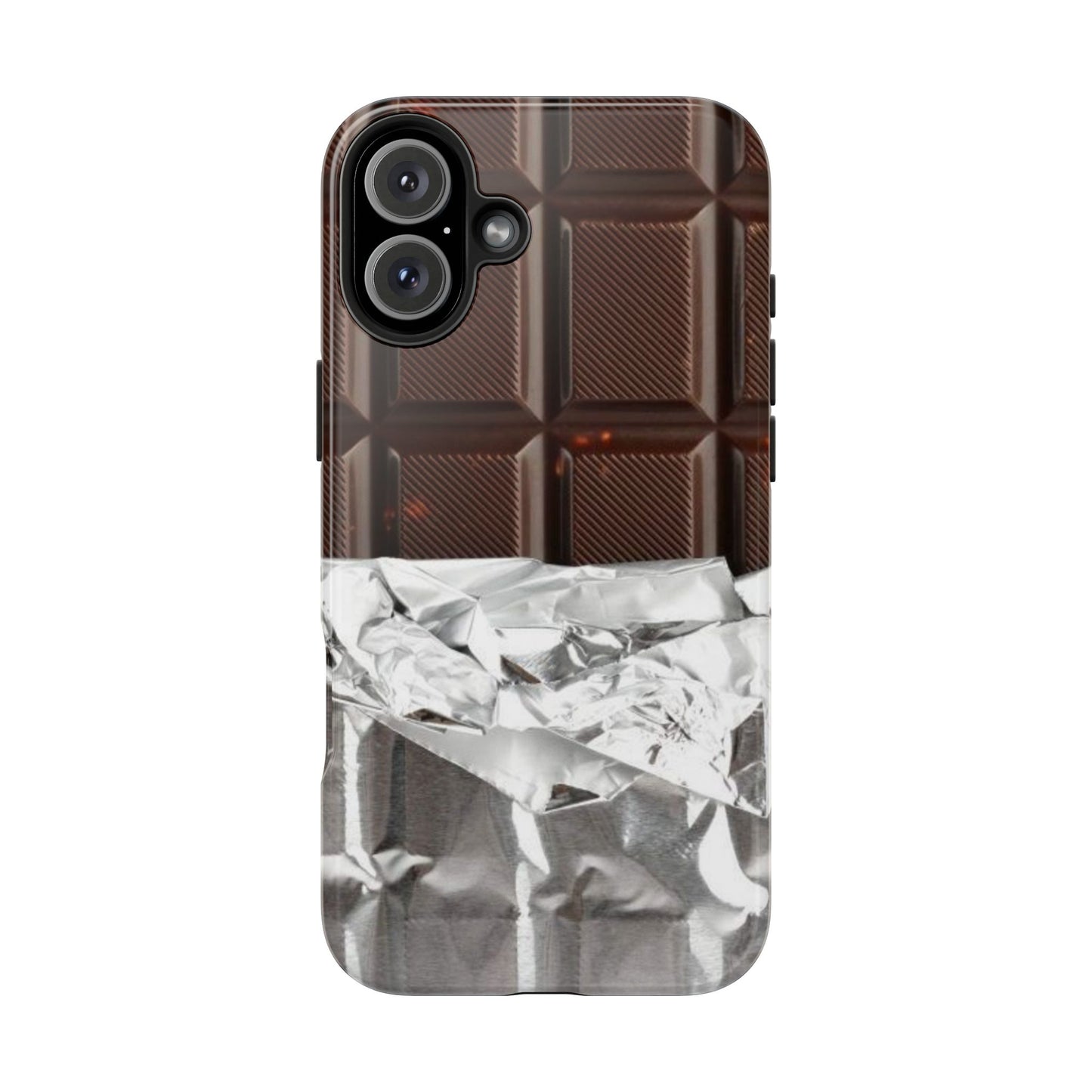 Chocolate with Silver Wrap iPhone Cases