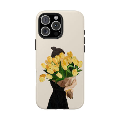 Golden Blooms: Femme Elegance Edition Tough Phone Cases