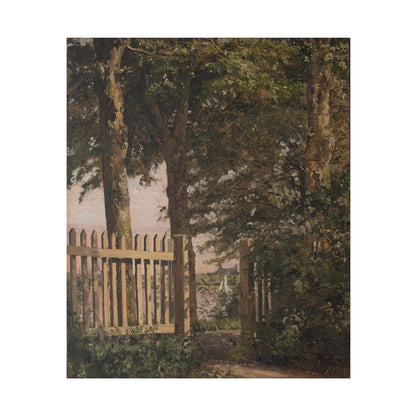 The Garden Gate of the Artist's Home at Blegdammen by Christen Købke - Matte Canvas, Stretched, 0.75"