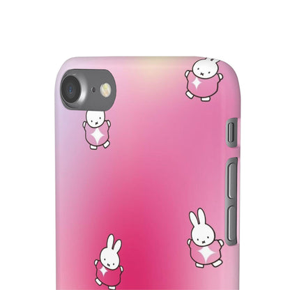 The Bunny Aura Pink Snap Cases