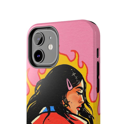 Fierce Femme Flames Tough iPhone Cases