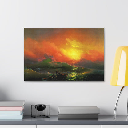 The Ninth Wave by Aivazovsky, Ivan - Canvas Gallery Wraps