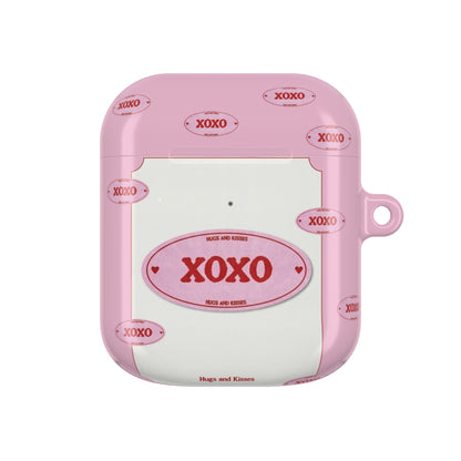 Cute Pink XOXO AirPod Case