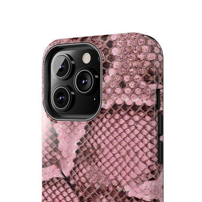 Pink Python Scales Tough iPhone Cases