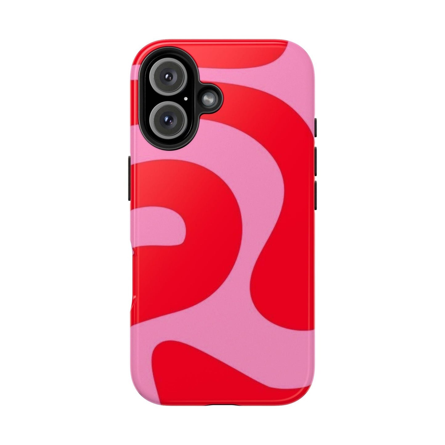 Pop Pink Swirls Tough iPhone Cases