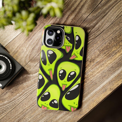 Alien Frenzy Tough iPhone Cases