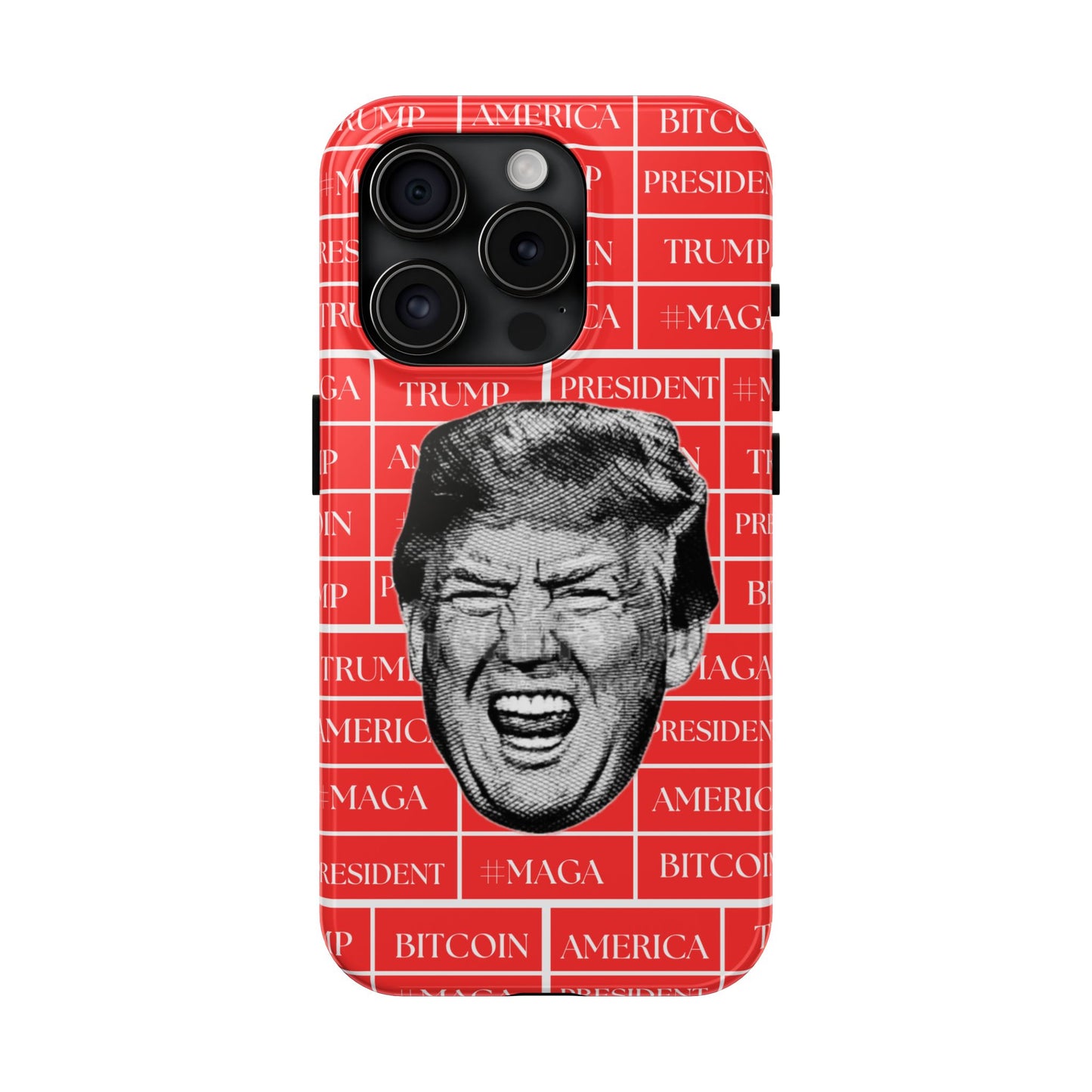 Bold Donald Trump Tough Phone Case - #MAGA & Bitcoin Design