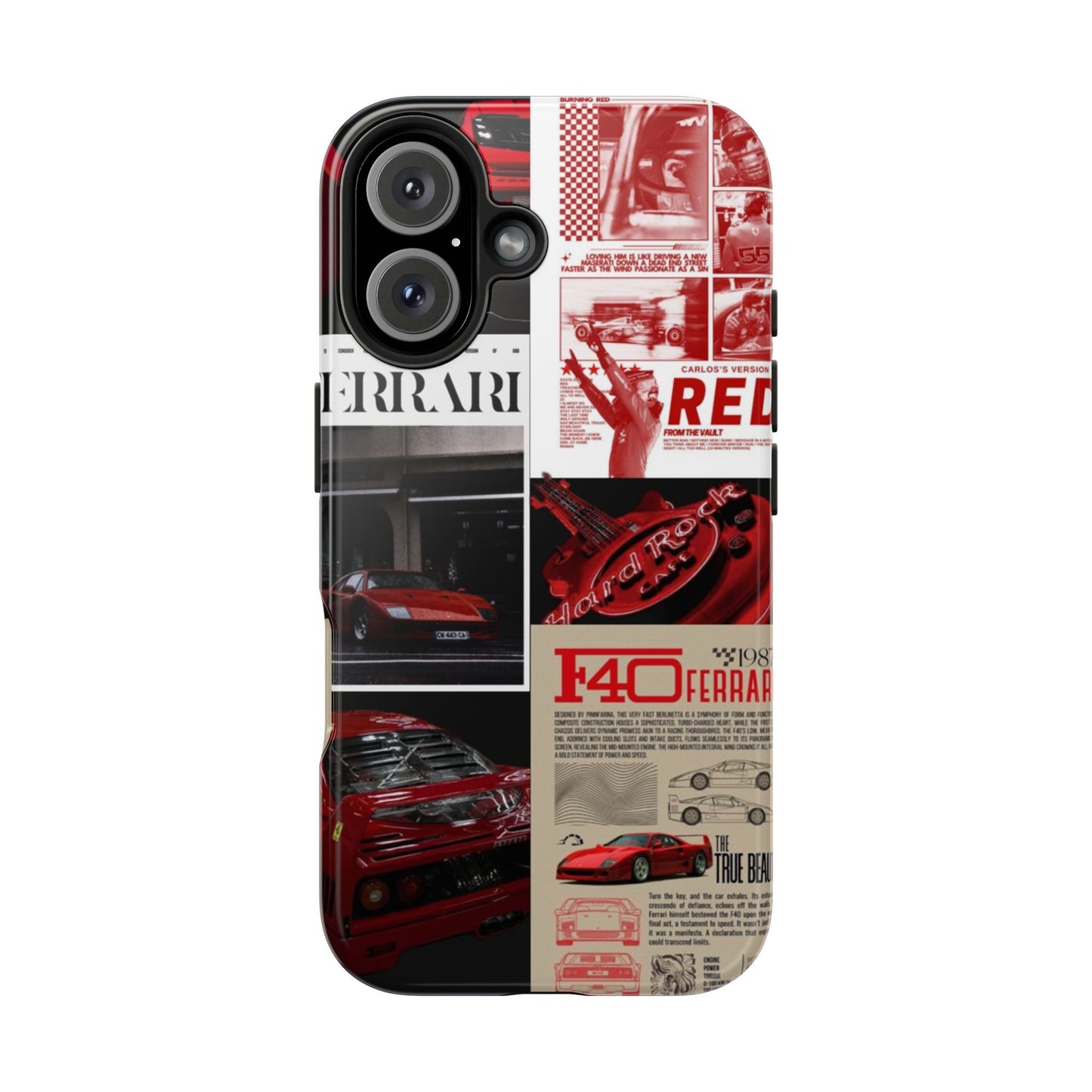 Race Car-Inspired Tough Phone Case - Automotive Passion for Car Enthusiasts