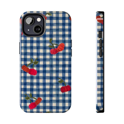 Charming Gingham Tough iPhone Cases