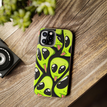 Alien Frenzy Tough iPhone Cases