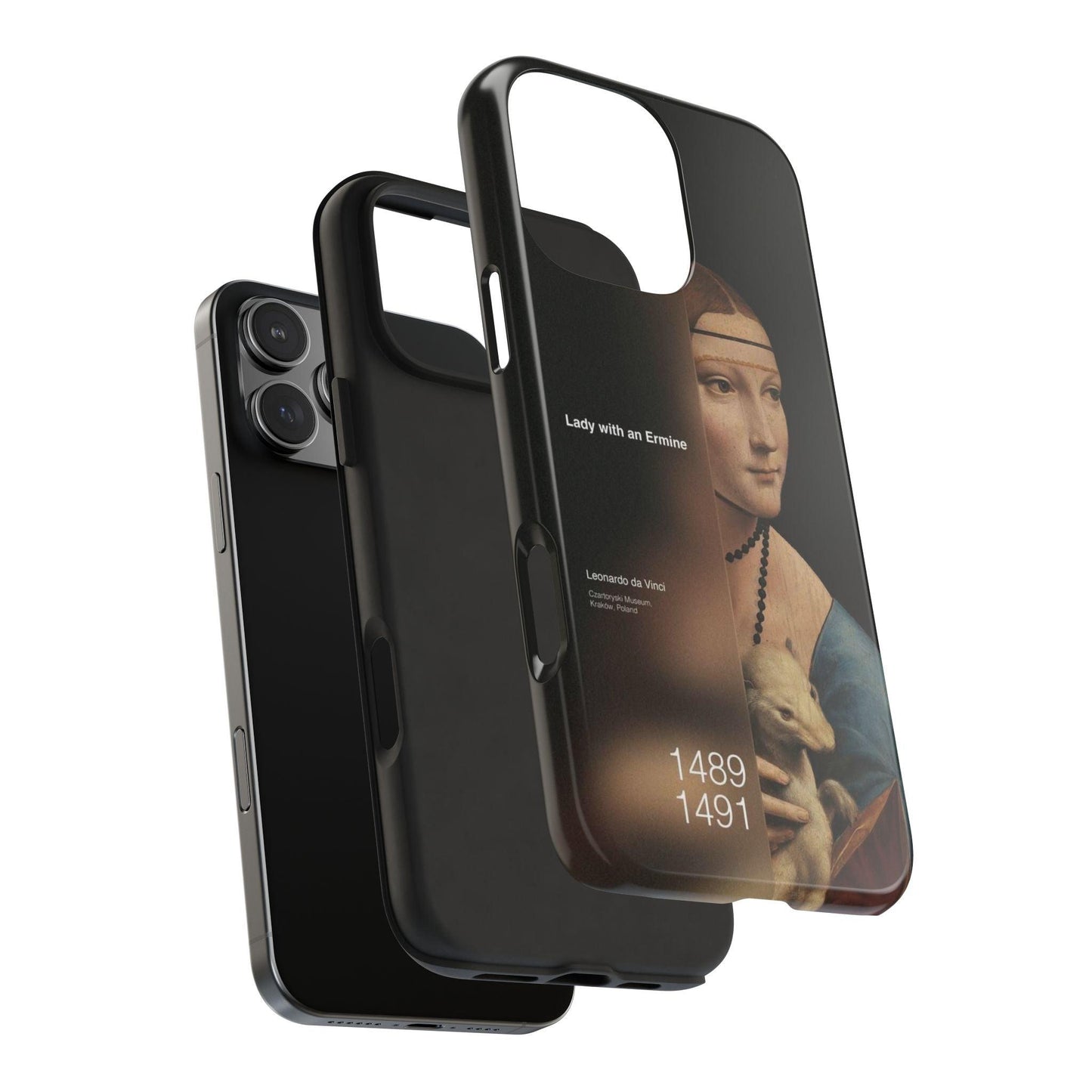 Da Vinci's Ermine Elegance Tough iPhone Cases