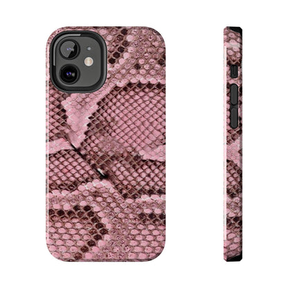 Pink Python Scales Tough iPhone Cases