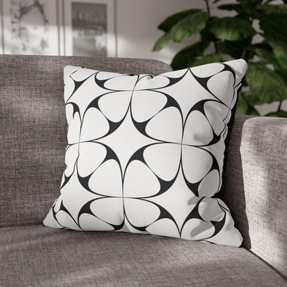 Opulent Symmetry Monochrome Pillowcase – Elevate Your Decor with Luxurious Black & White Style