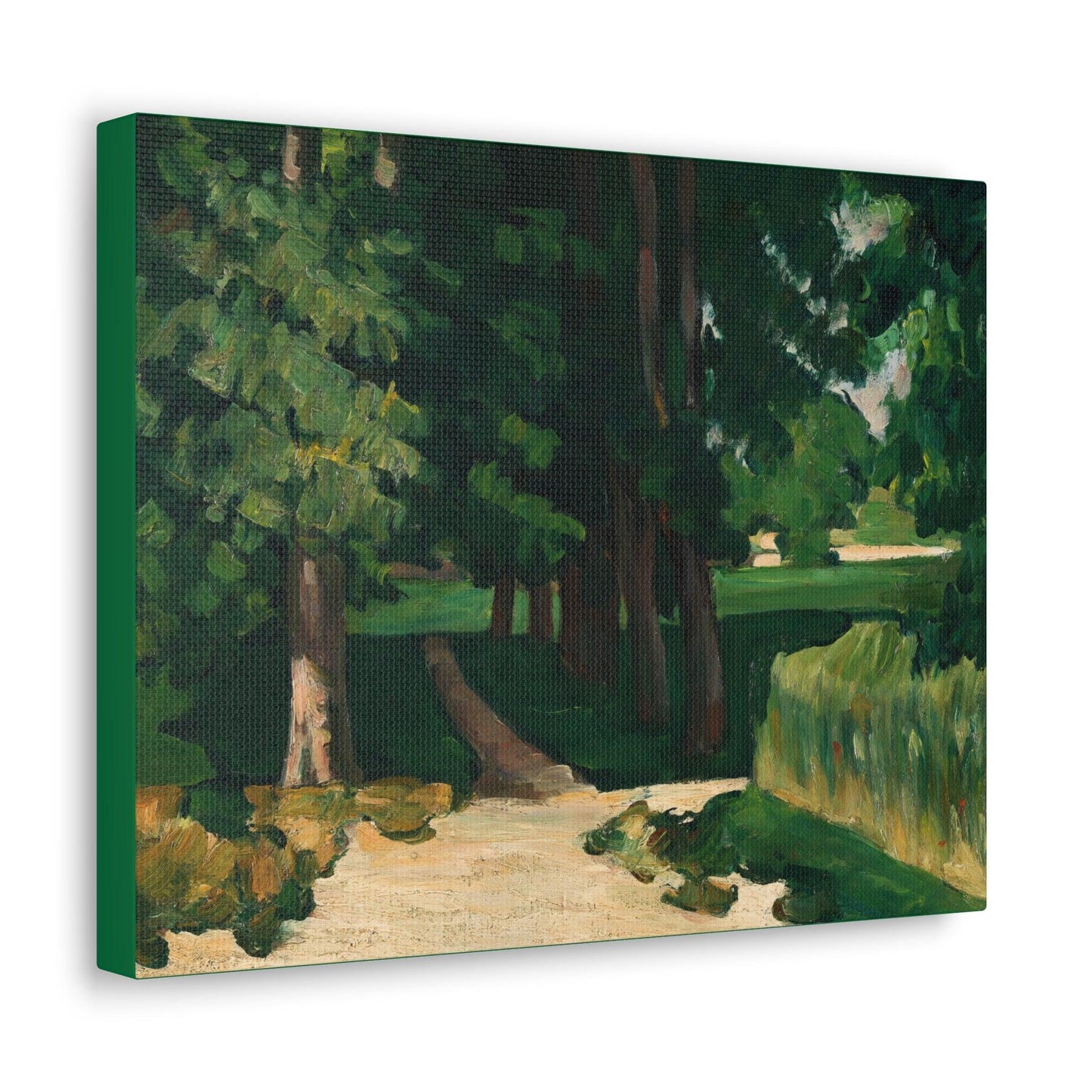 Paul Cézanne's The Avenue at the Jas de Bouffan (1869) - Canvas Gallery Wraps