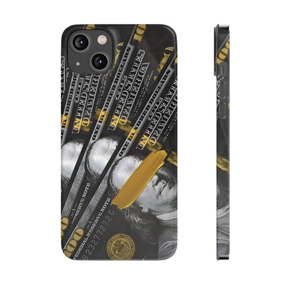 100 US Dollar Slim iPhone Case in Black & Gold - SMARTHOMEGOODIES