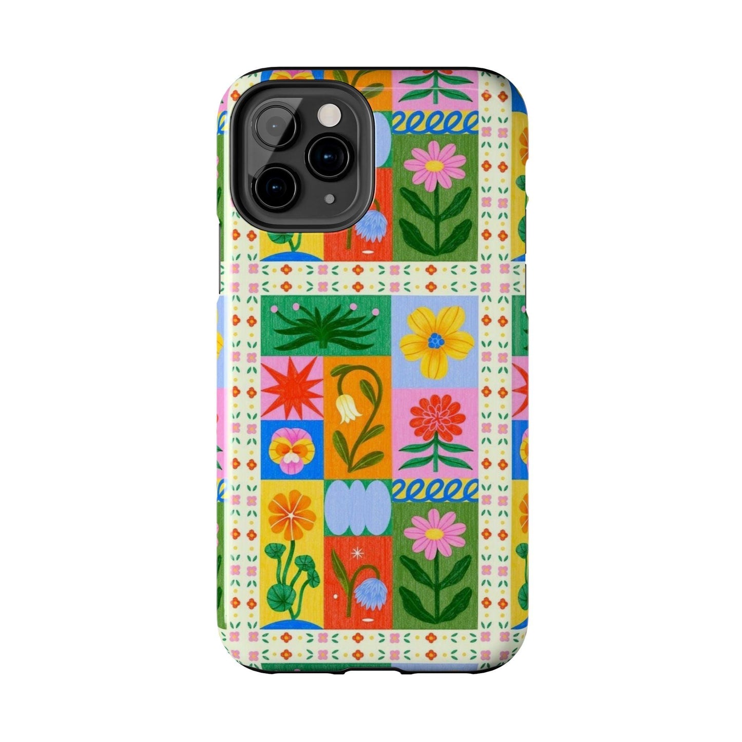 Flower Garden Paradise Tough iPhone Cases