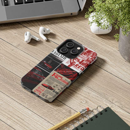 Race Car-Inspired Tough Phone Case - Automotive Passion for Car Enthusiasts