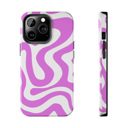 Lilac Swirl Fusion Tough iPhone Cases