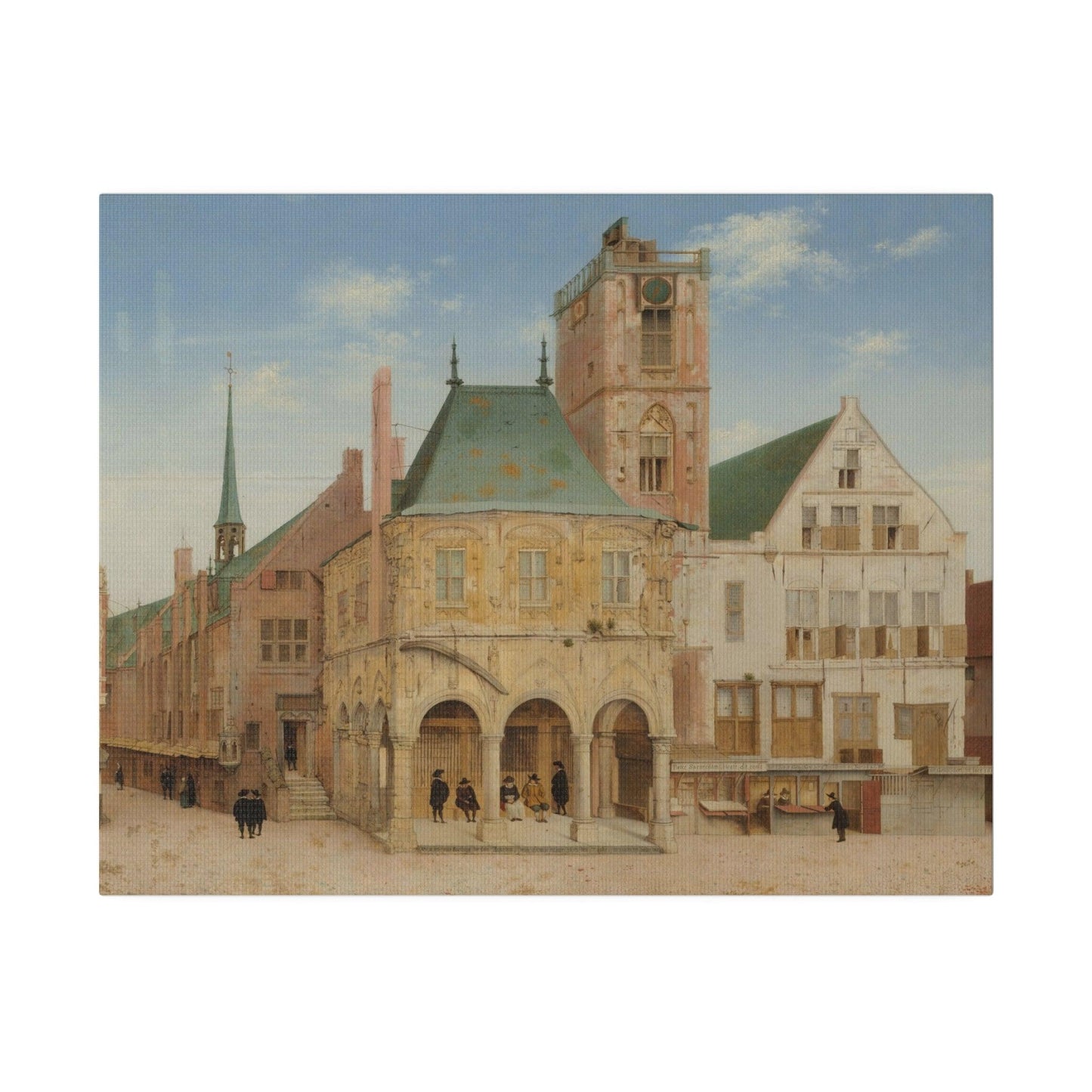 The Old Town Hall of Amsterdam (1657) by Pieter Jansz Saenredam - Matte Canvas, Stretched, 0.75"