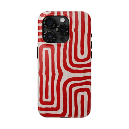 Scarlet Labyrinth Tough iPhone Cases