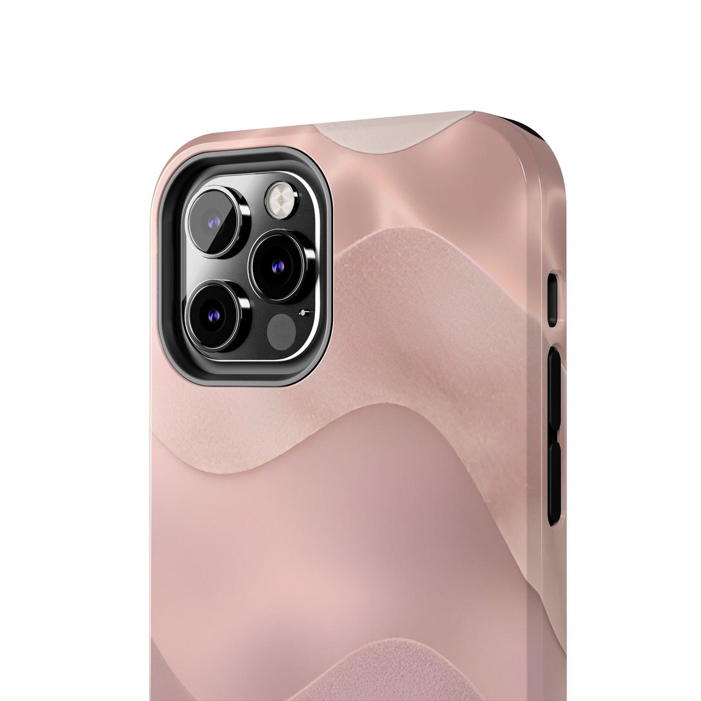 Blush Wave Satin Sandscape Tough iPhone Cases