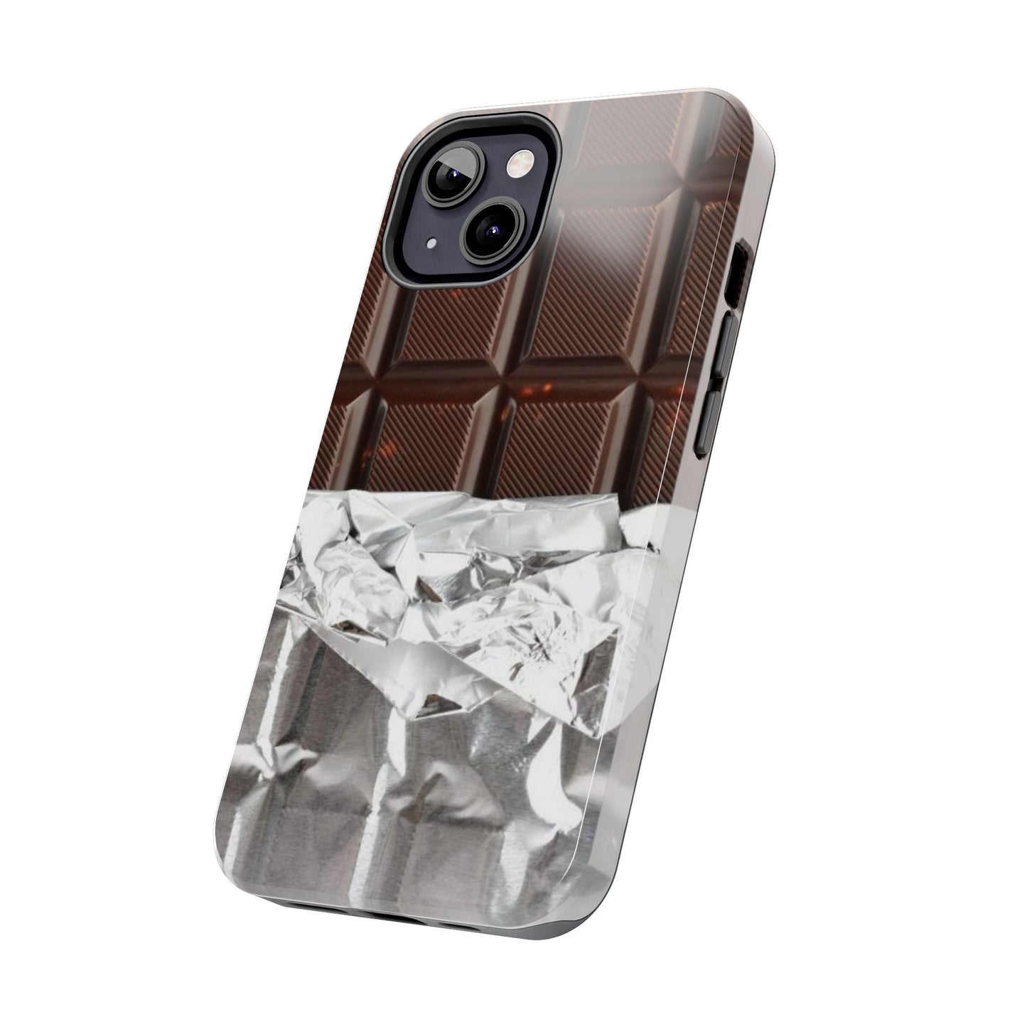 Chocolate with Silver Wrap iPhone Cases